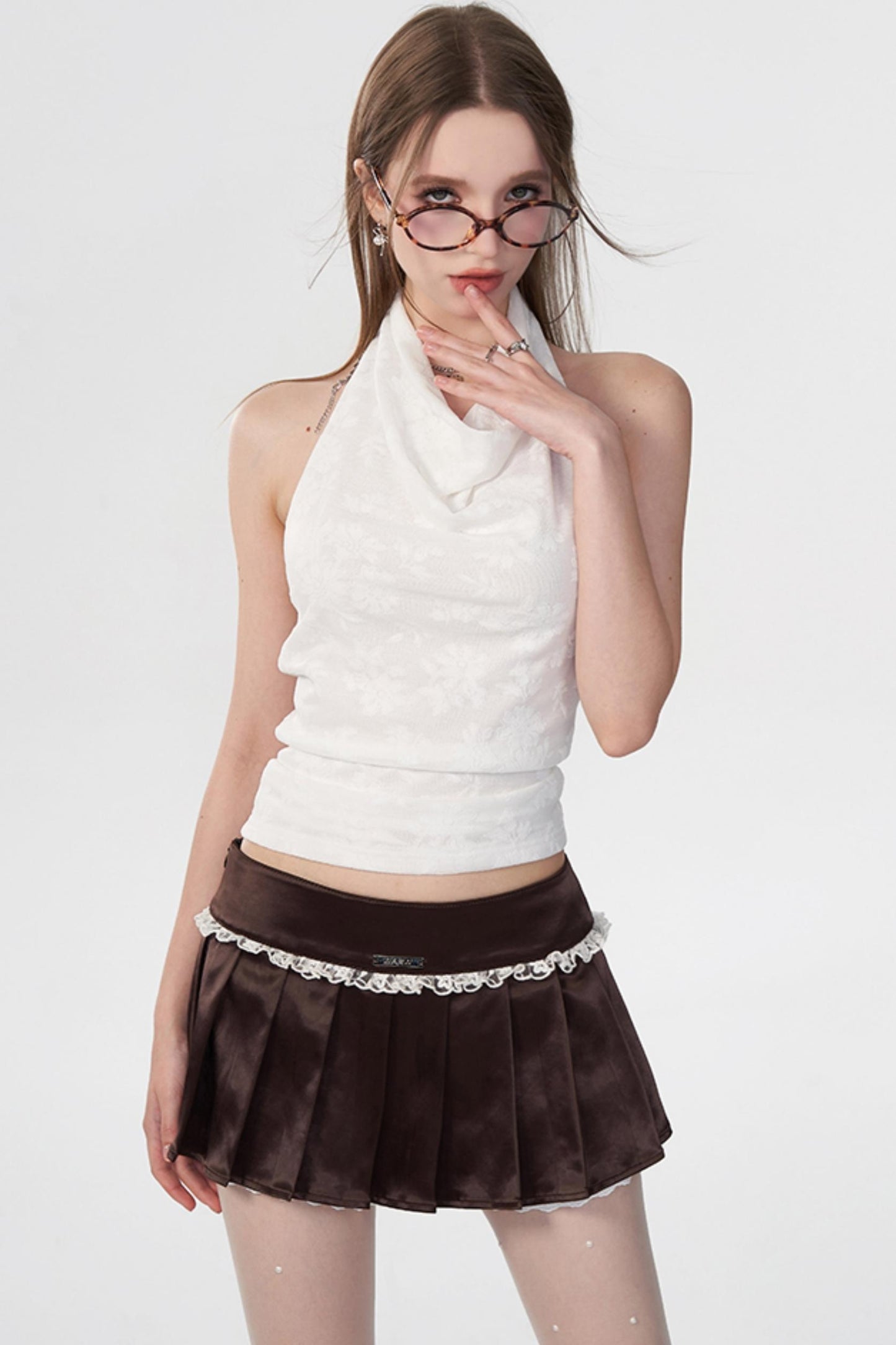 Sunset Lace Mini Skirt