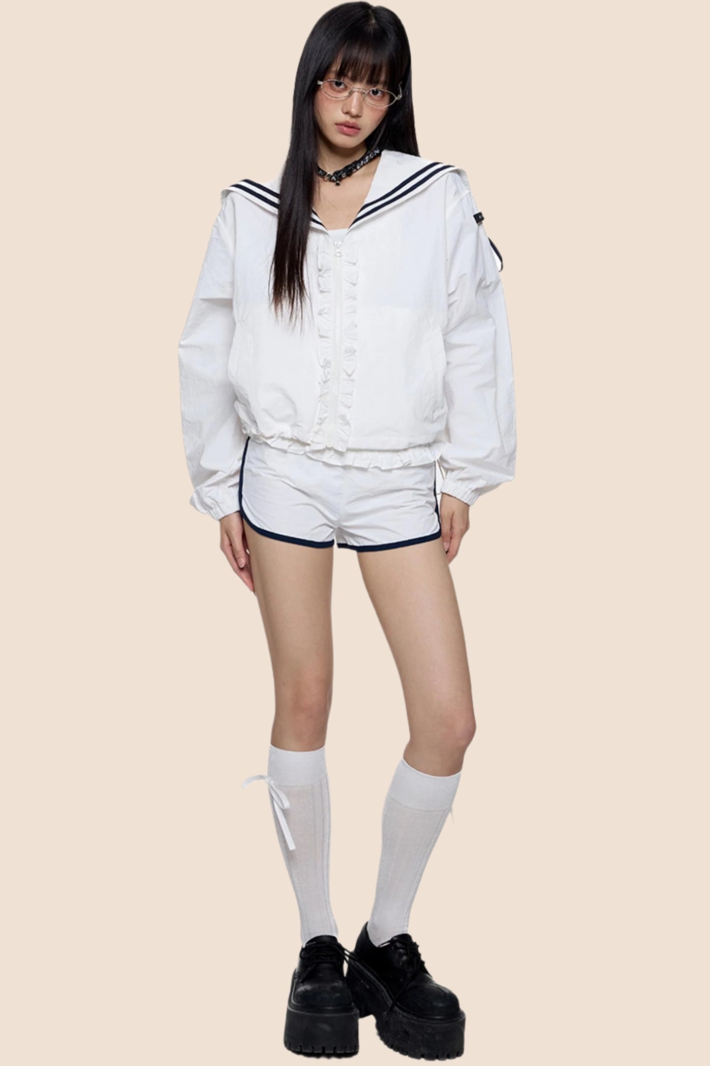 Ruffle Collar Sunscreen Set-Up