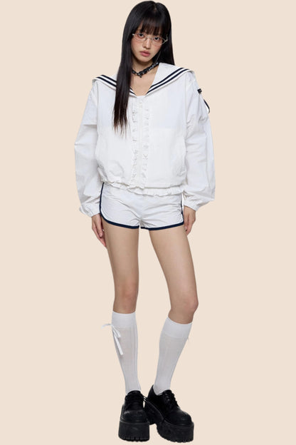 Ruffle Collar Sunscreen Set-Up