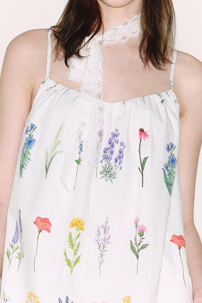 Painted Lace Halter Dress