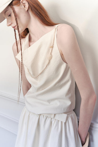 White Starry Mesh Dress