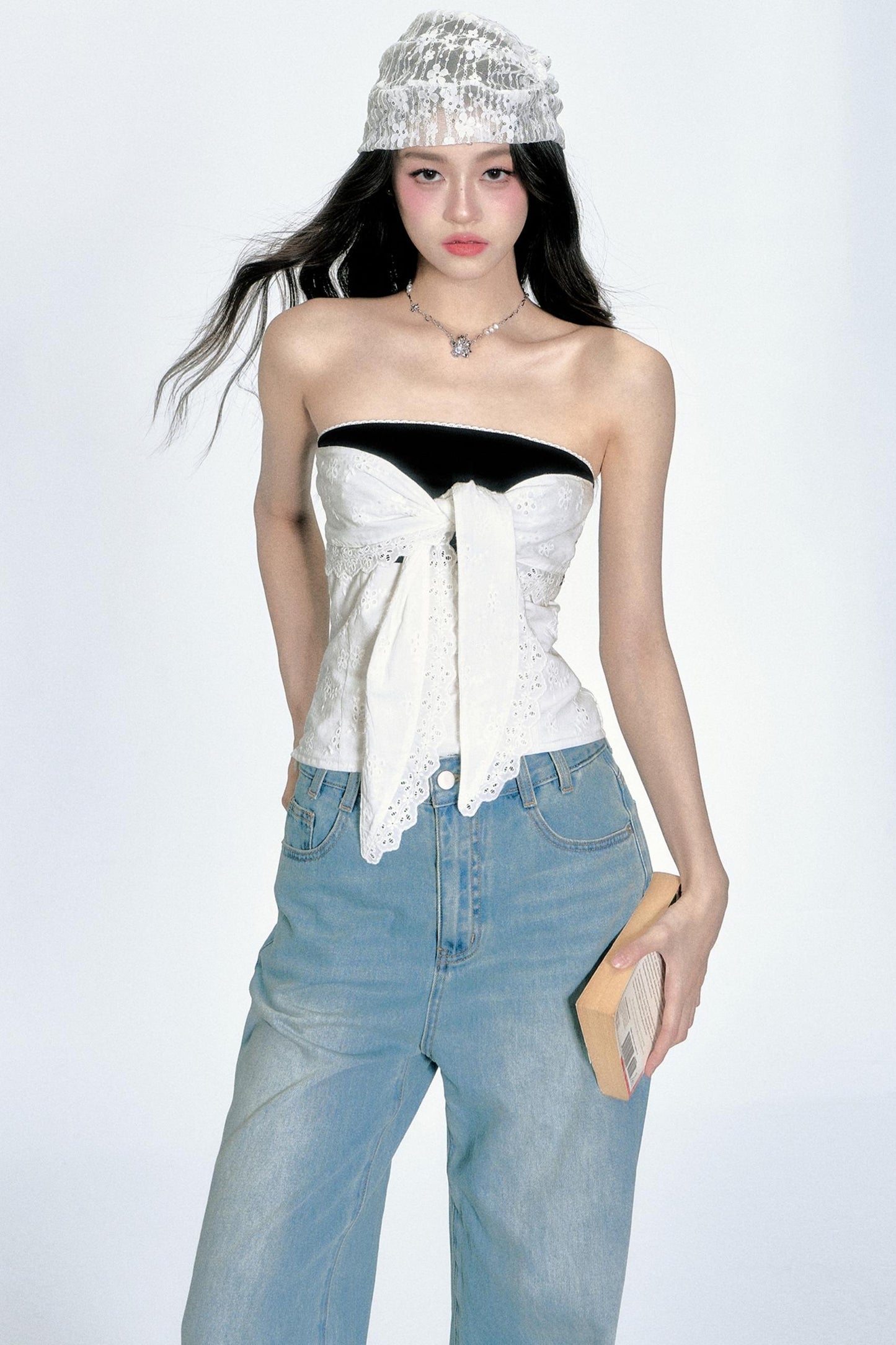 Embroidered Crop Top