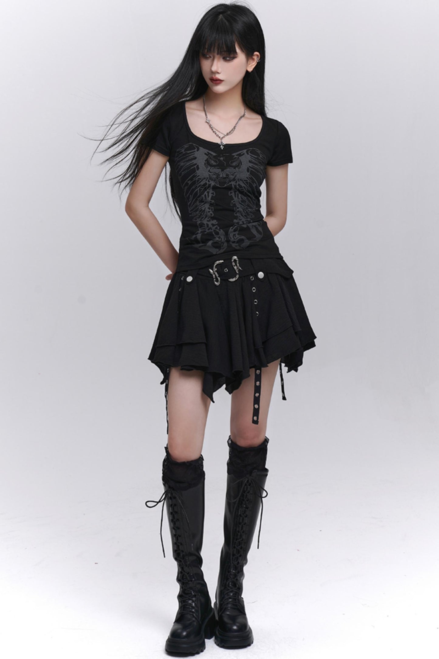 Black Unique Spice Tee