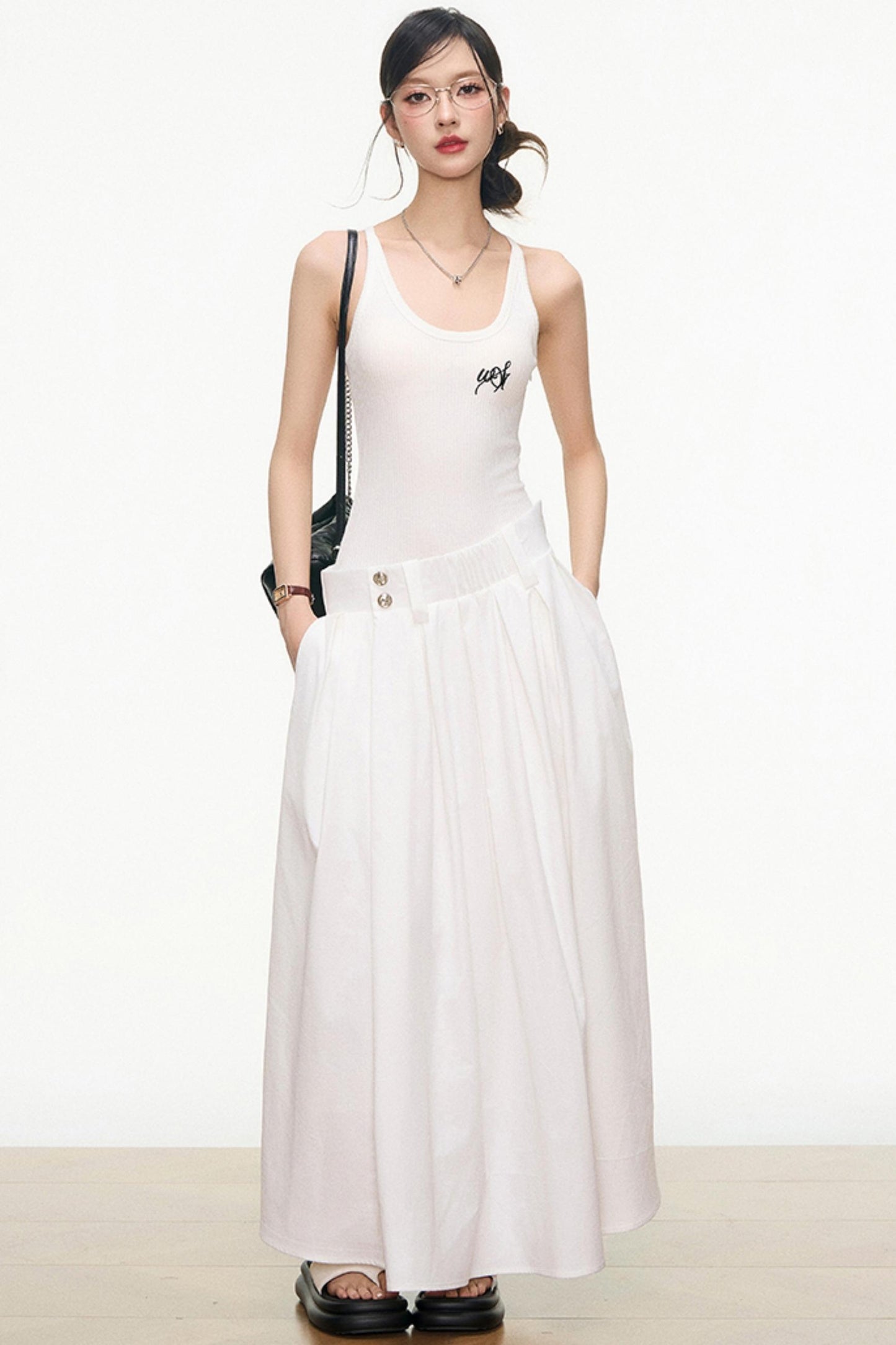 Flattering Layered Maxi Dress