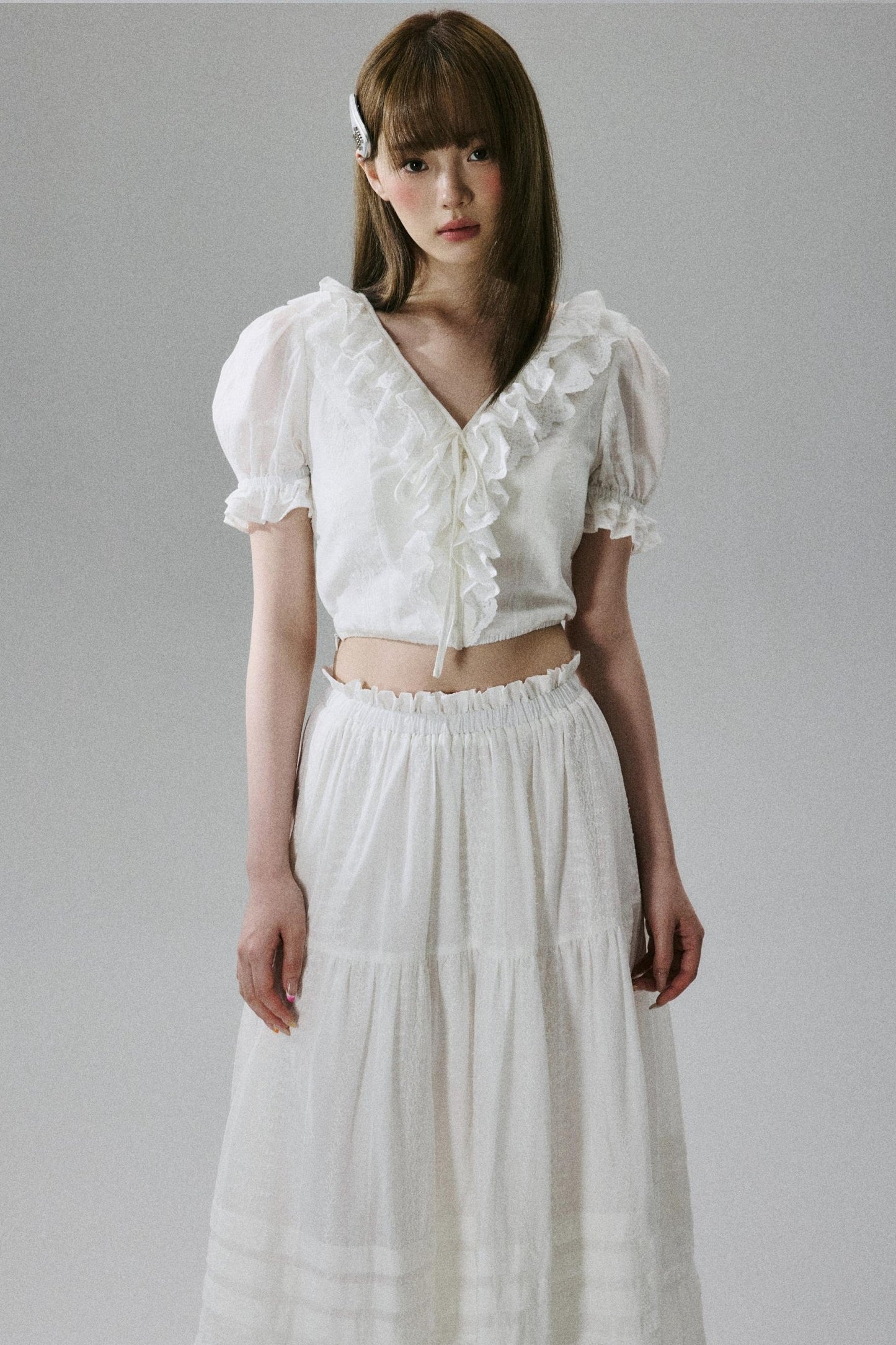 Lace Forest Maxi Skirt Set