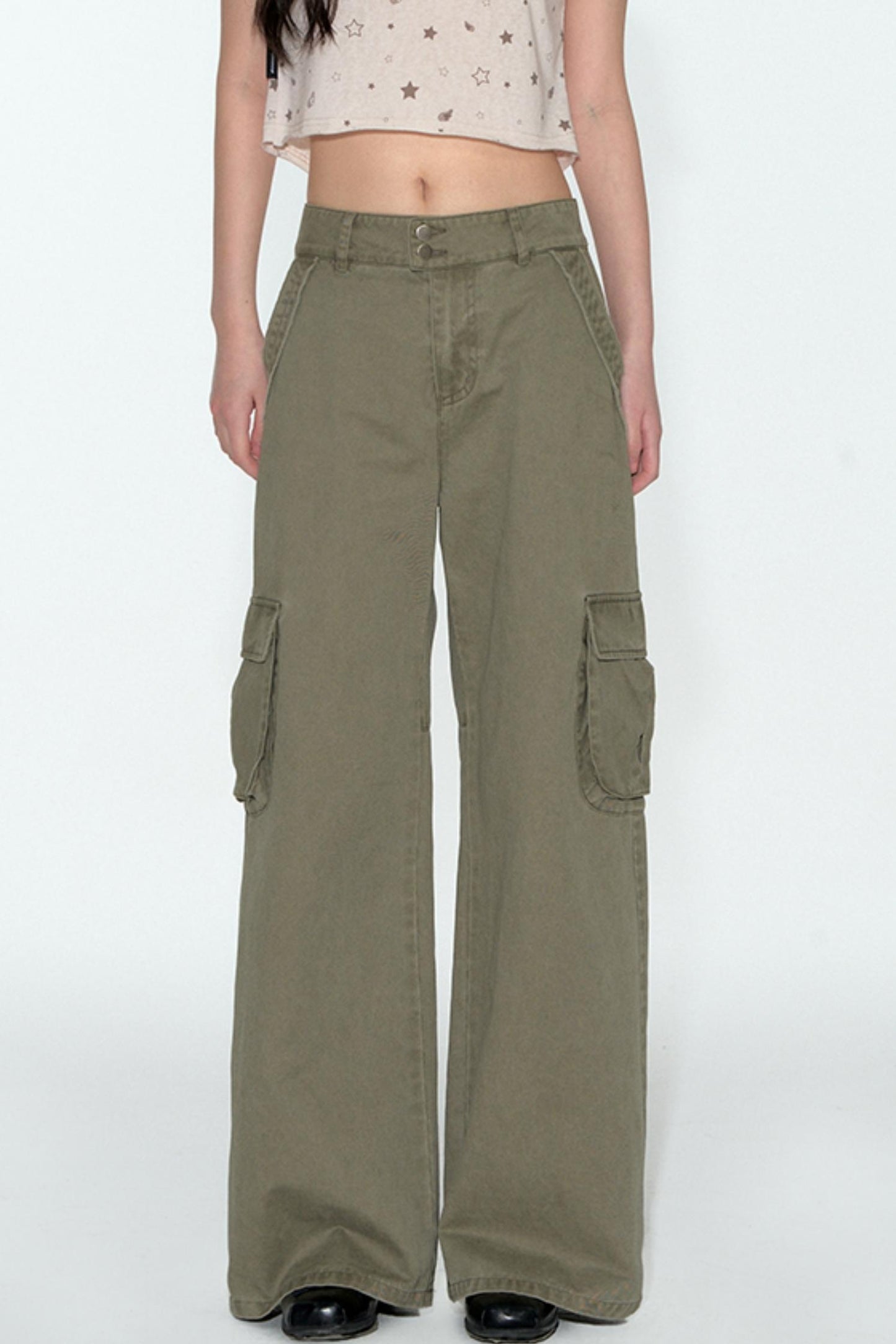 Distressed Cargo Pants
