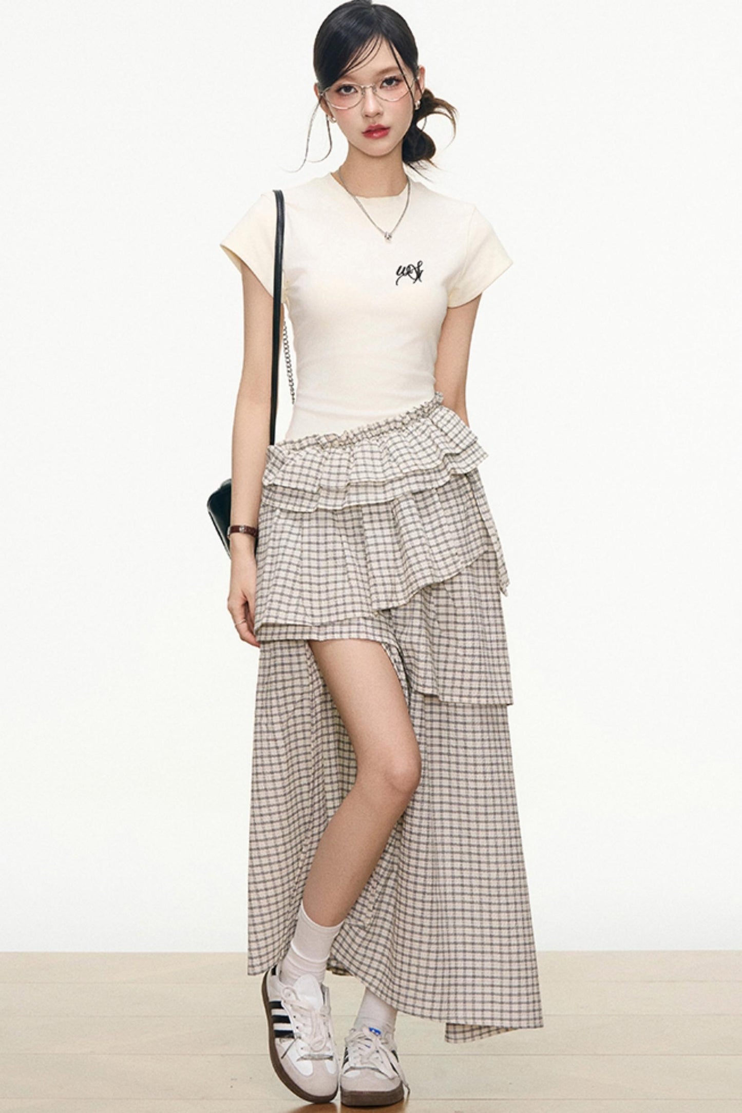 Summer Navy Plaid Dress