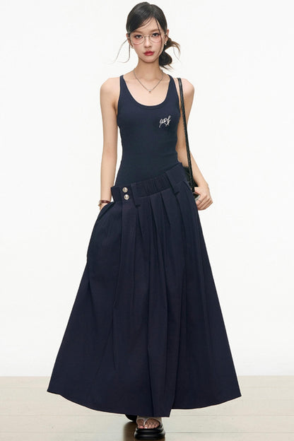 Flattering Layered Maxi Dress