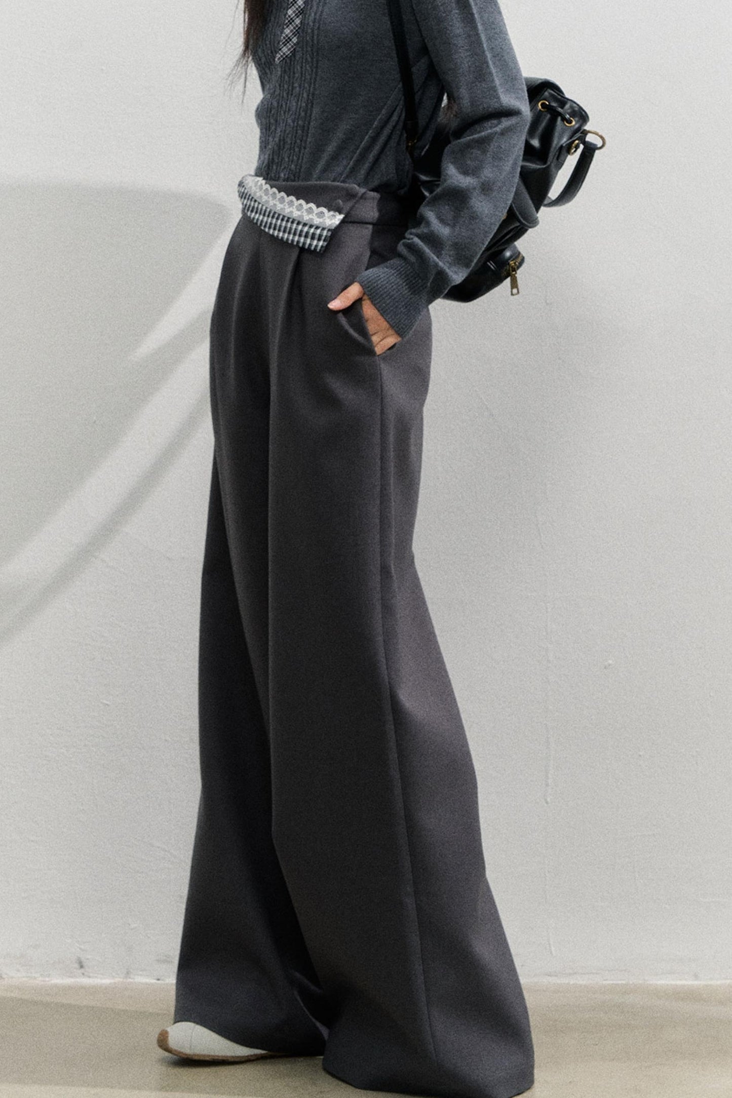 Vintage Plaid Waist Pants