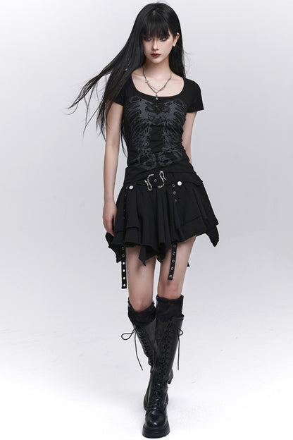 Black Unique Spice Tee