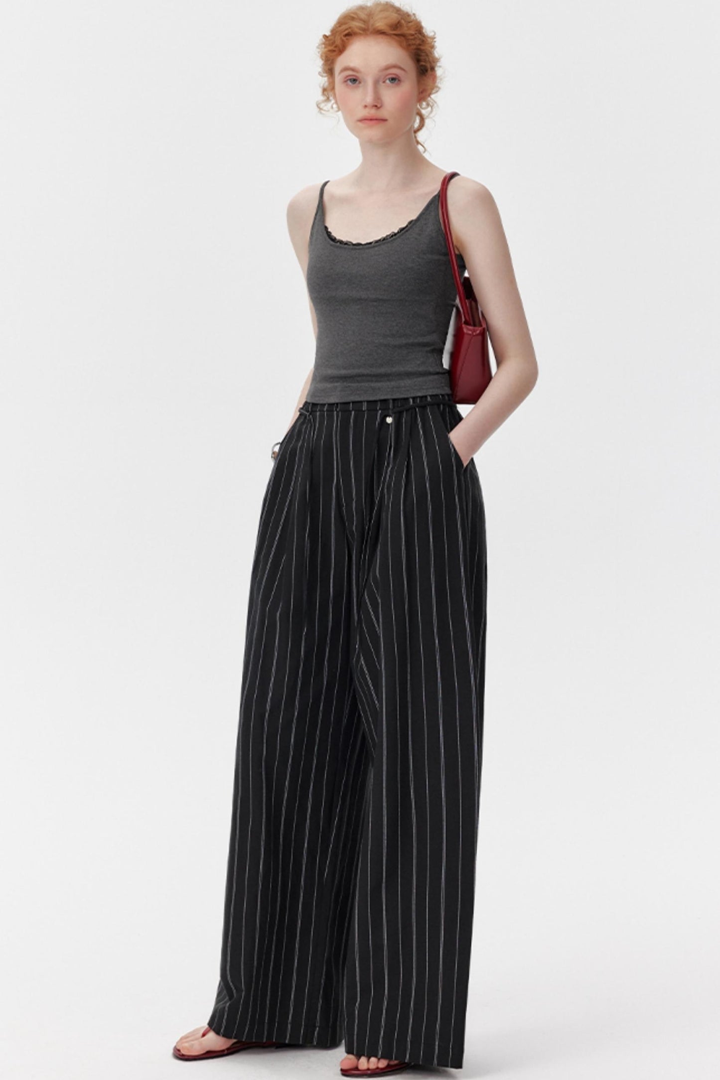 Black Wide-Leg Trousers