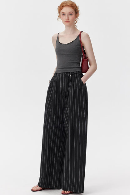 Black Wide-Leg Trousers