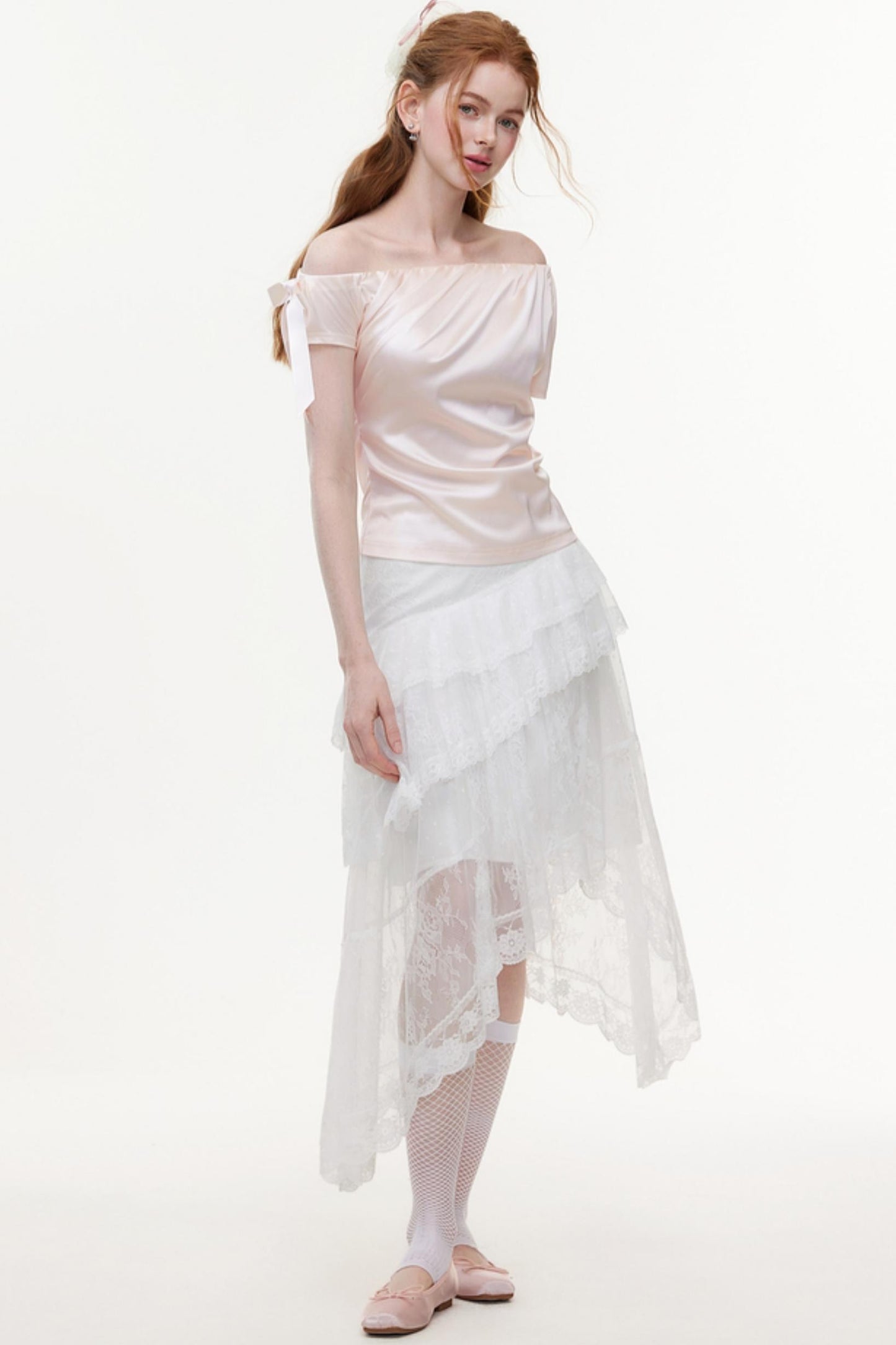 Summer Satin Chiffon Blouse