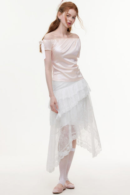 Summer Satin Chiffon Blouse