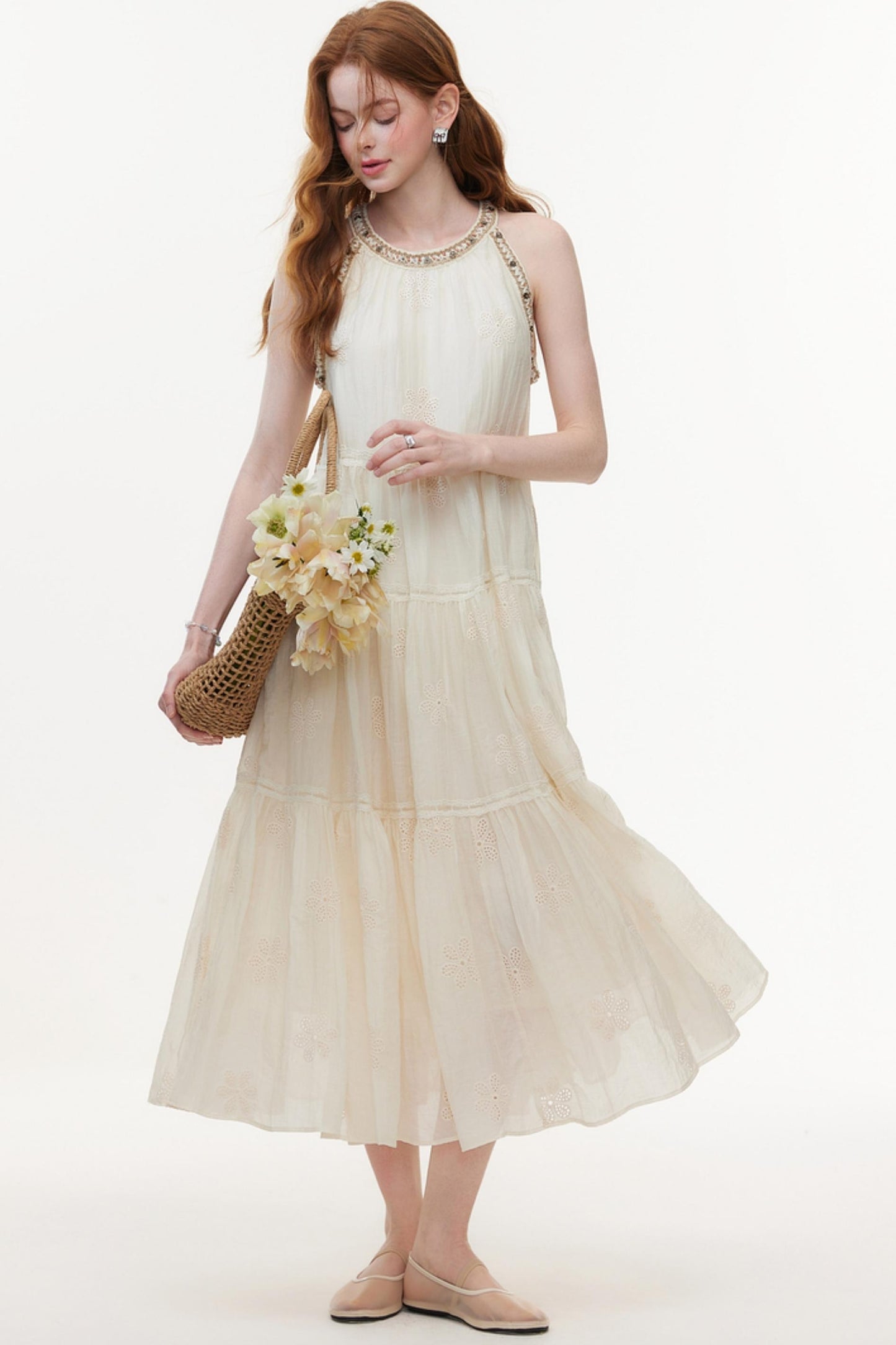 Summer Jasmine Rice Swing Dress