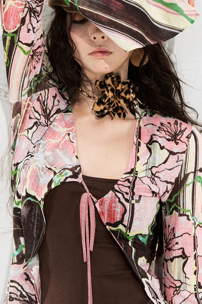 Color-Blocked Two-Piece Dress Set