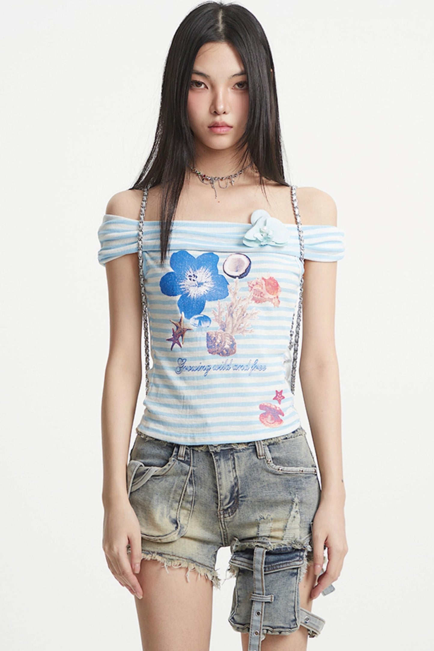 Yellow One-Shoulder T-Shirt