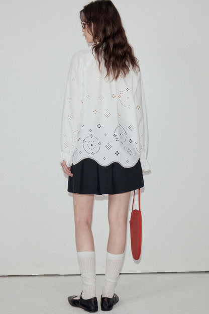 Autumn Elegance Long-Sleeve Shirt