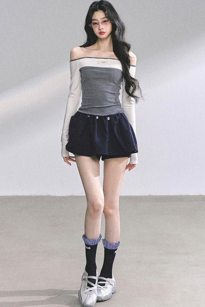 Striped Long-Sleeved Top