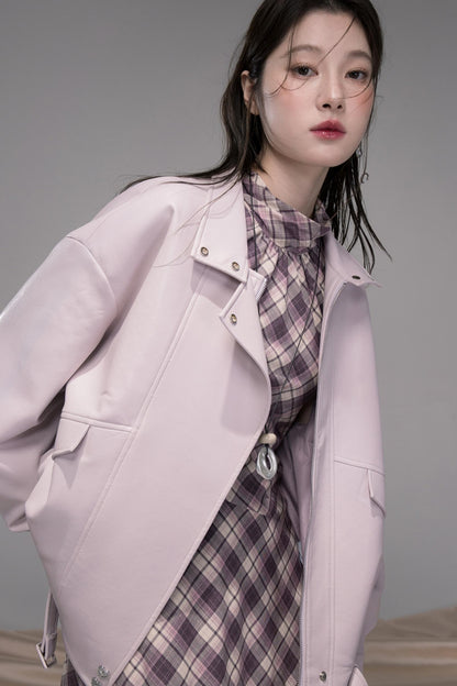 Rio Purple Leather Jacket