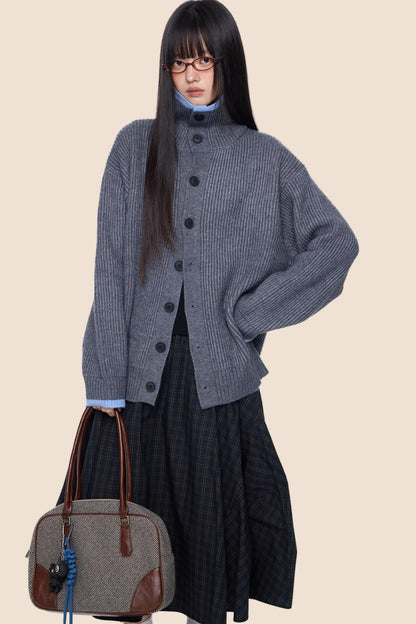 Vintage Stripe Knitted Cardigan