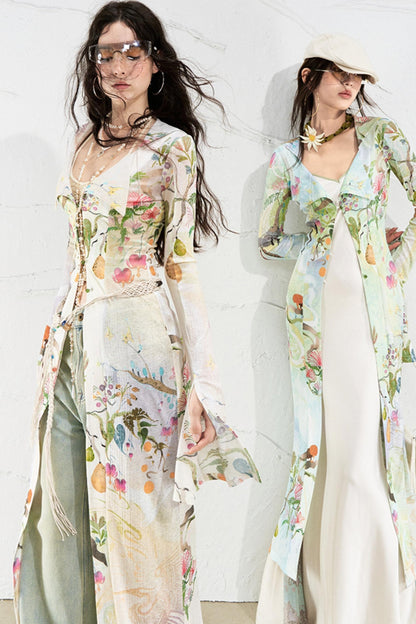 Fantasy Botanical Knit Shirt