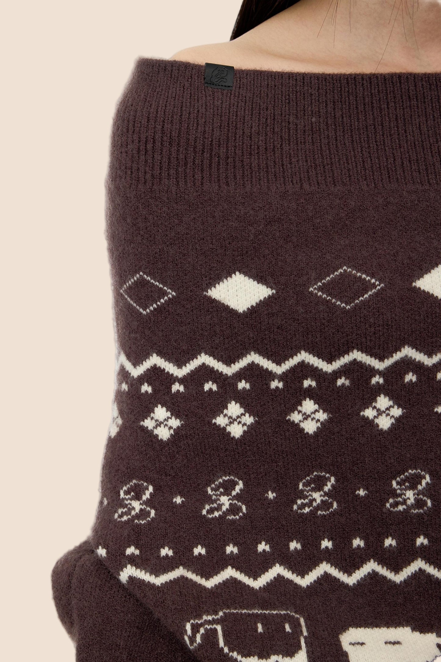 Vintage Lazy Shoulder Sweater