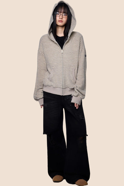 Distressed Ripped American Vintage Straight Pants