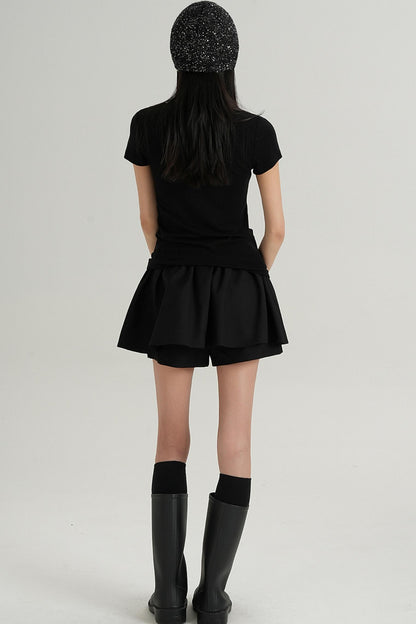 Elegant Short Sleeve Inner Top