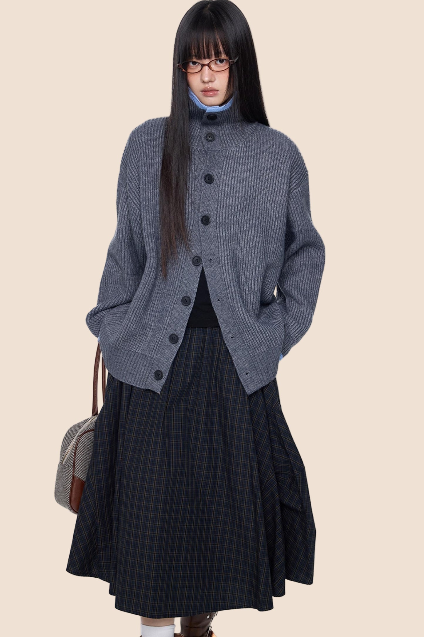 Vintage Stripe Knitted Cardigan