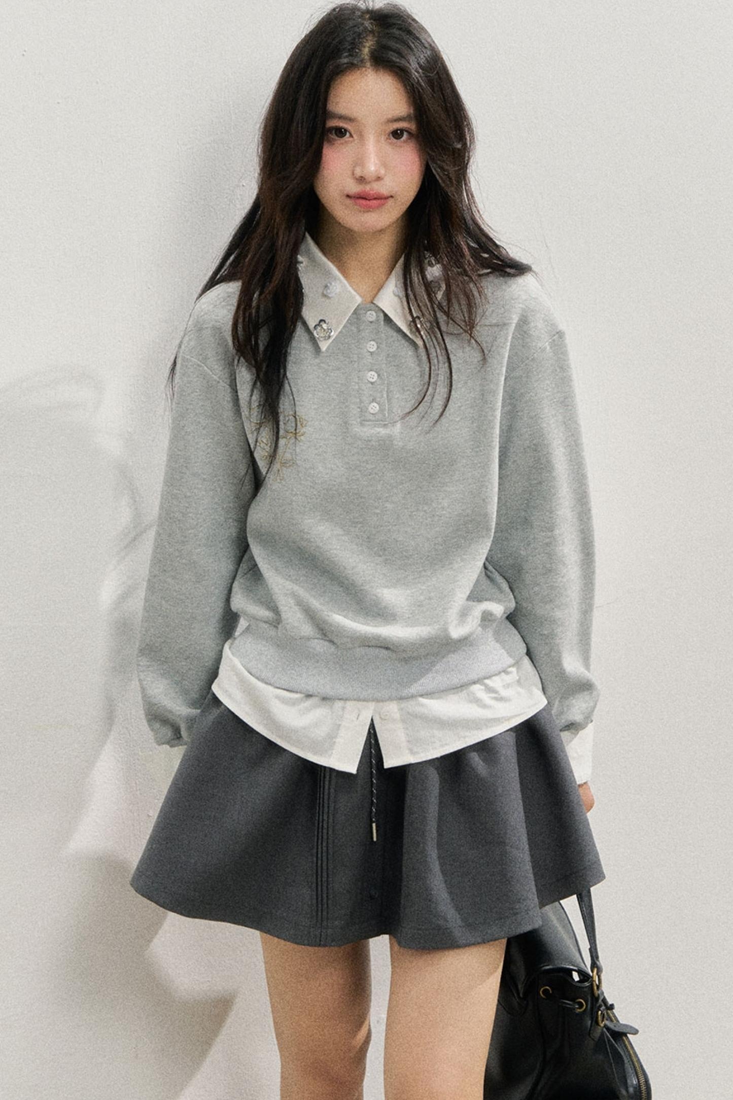 Rose Rhinestone Sweatshirt