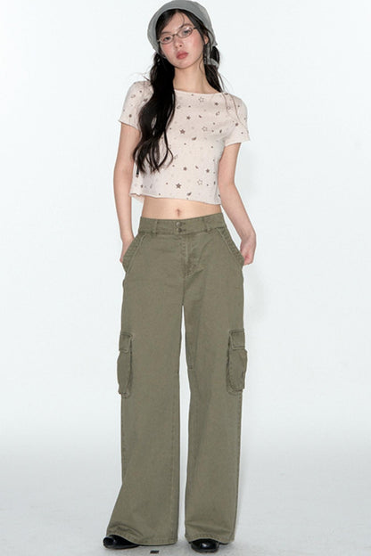 Distressed Cargo Pants