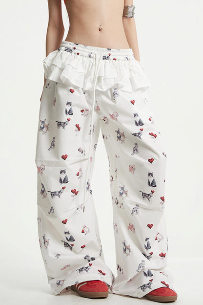 White Wide Leg Pants