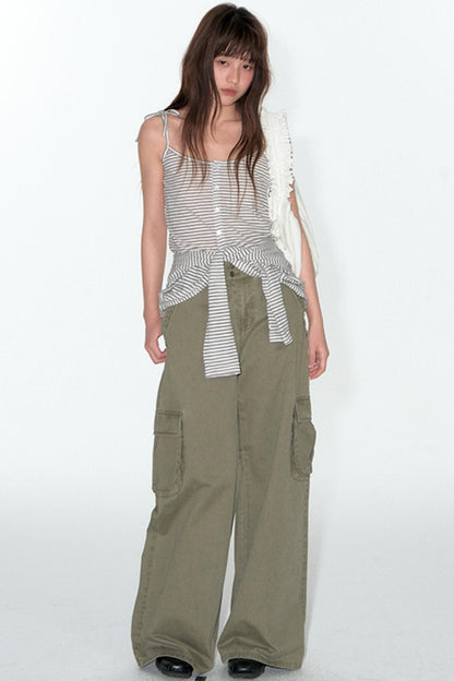 Distressed Cargo Pants