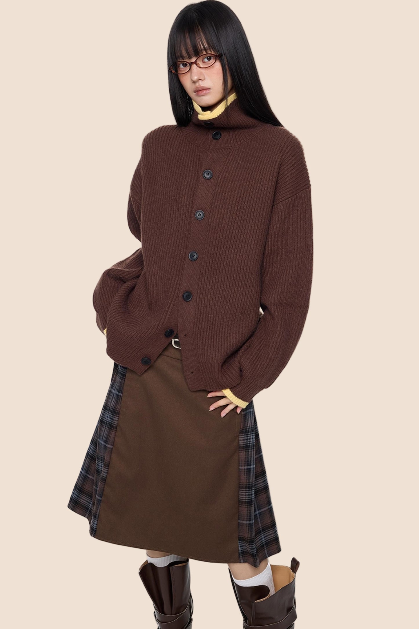 Vintage Stripe Knitted Cardigan