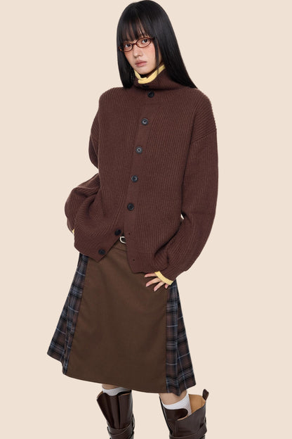 Vintage Stripe Knitted Cardigan