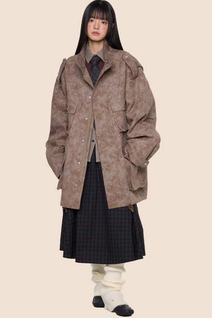 Stand Up Vintage Midi Jacket