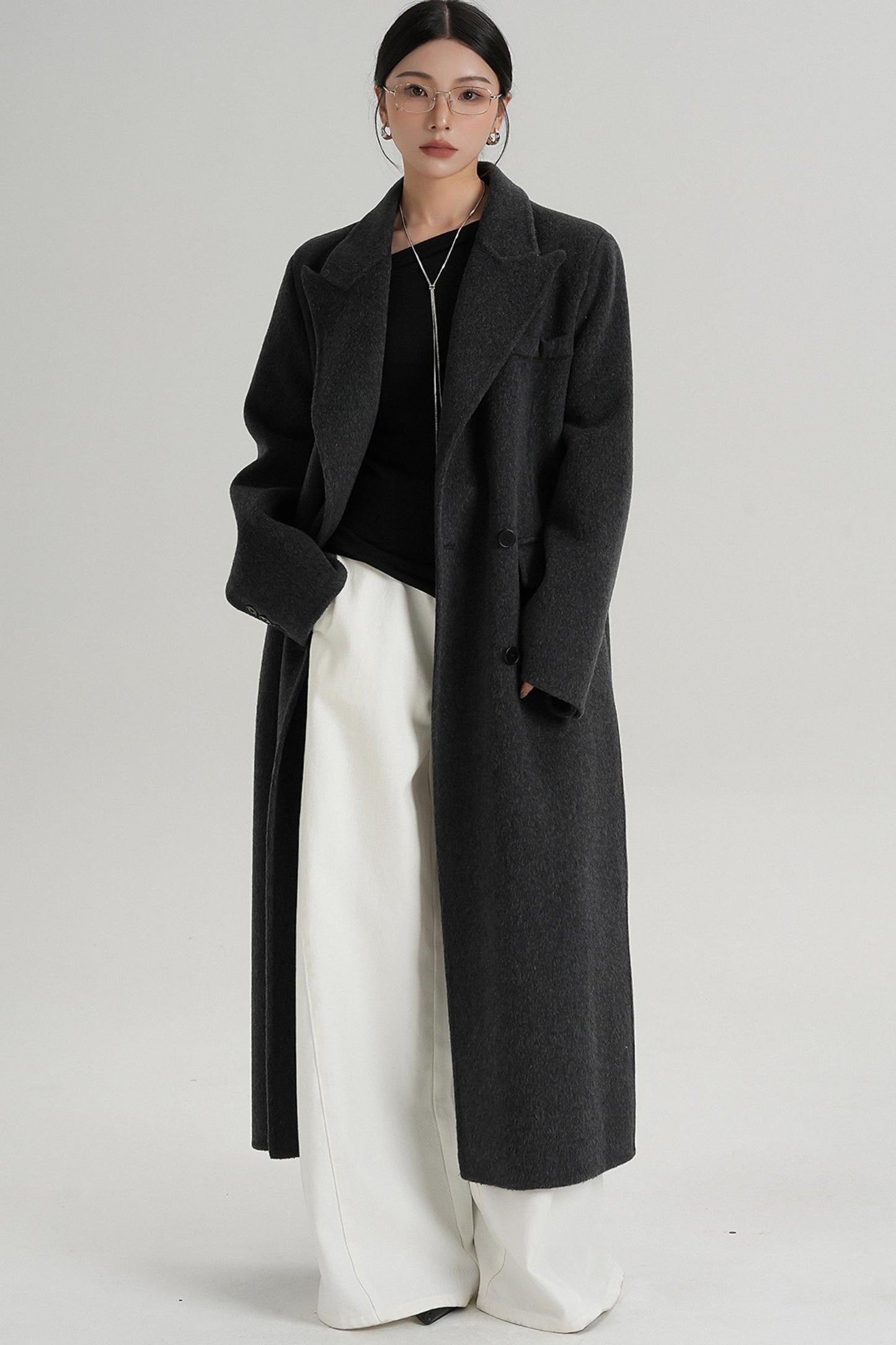 Straight Wool Coat