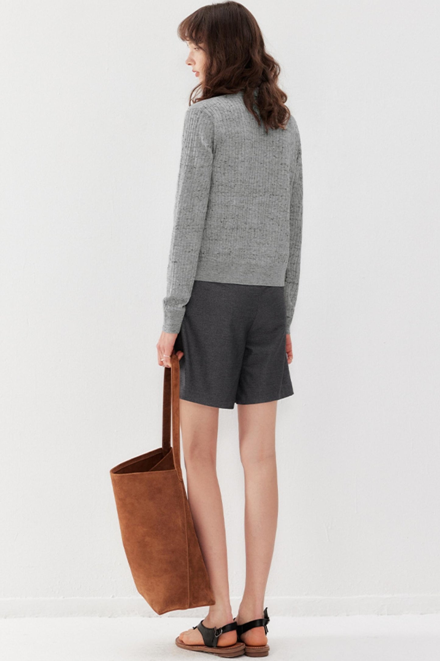 Wool Blend Knitted Suit Set-Up