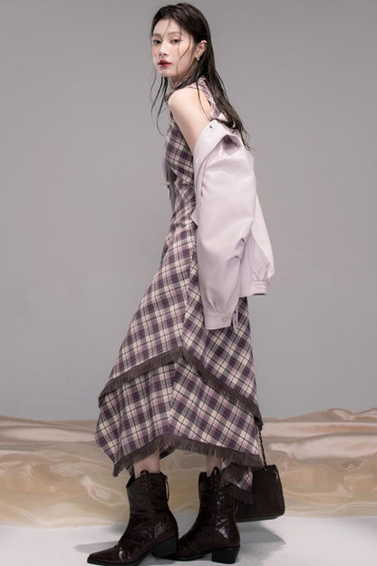 Rio Purple Leather Jacket