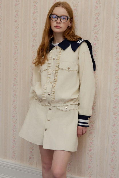 Navy Fashioned Jacket Set-Up