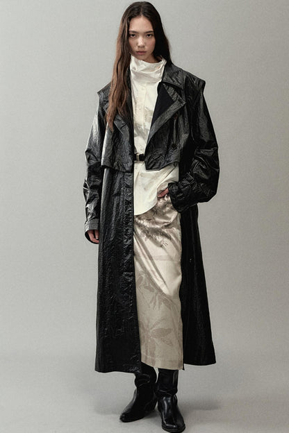 National Style Shadow Print Skirt