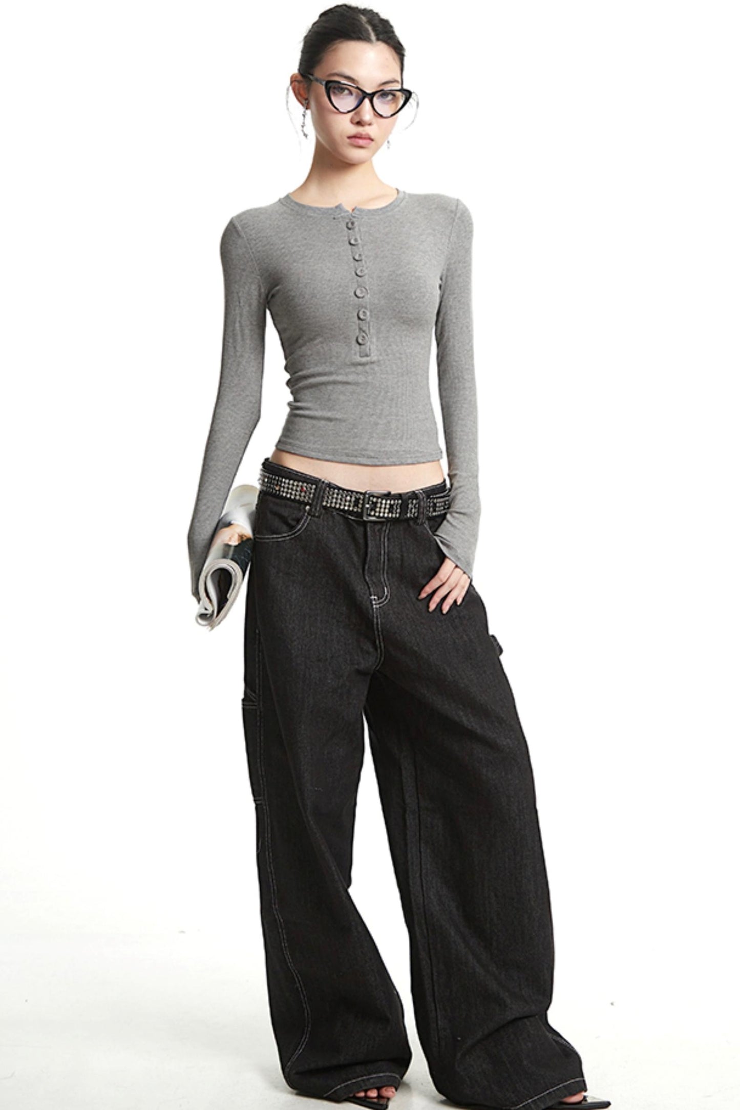 Solid Color Long Sleeve T-Shirt