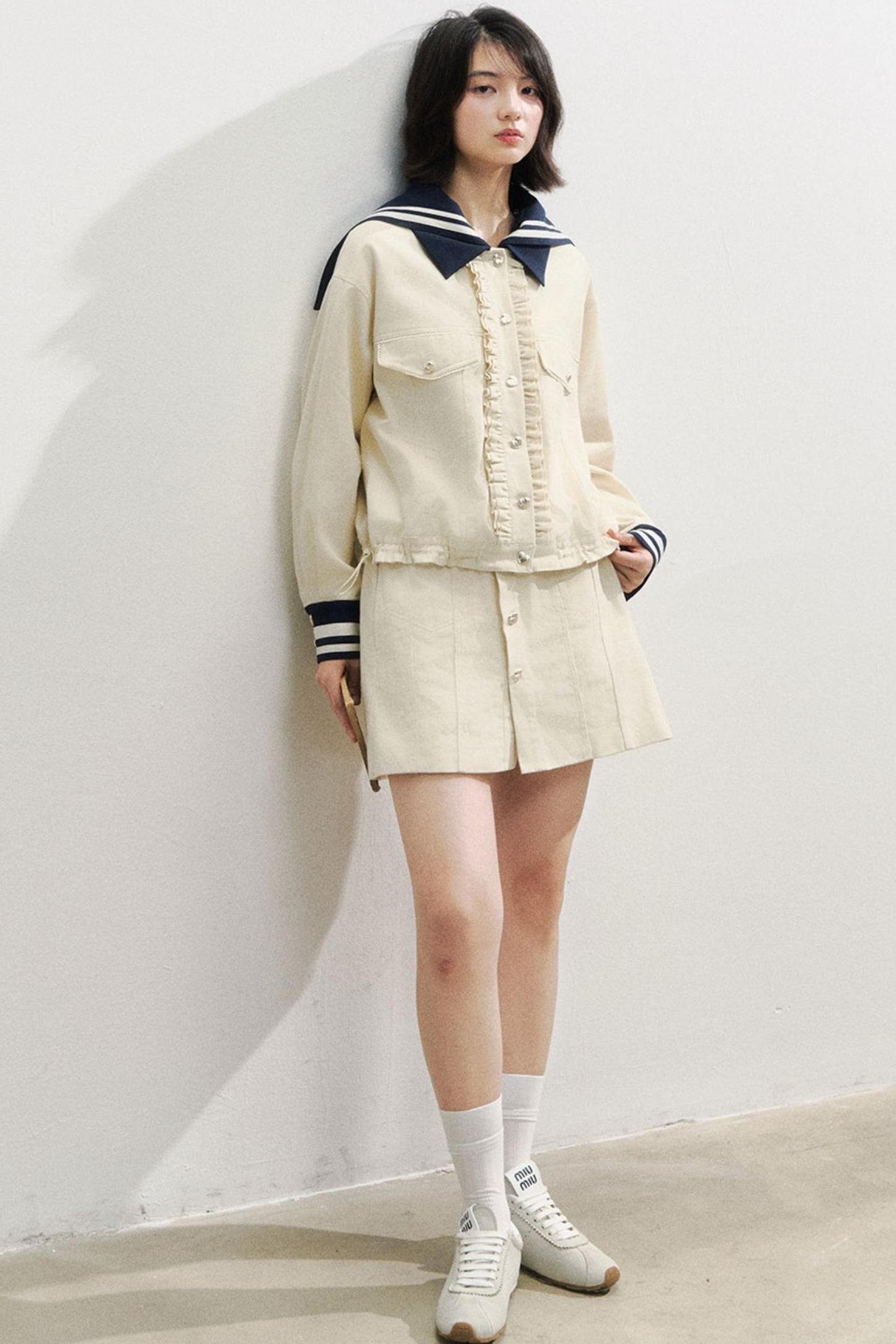 Navy Fashioned Jacket Set-Up