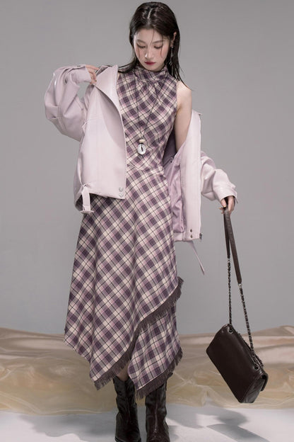 Rio Purple Leather Jacket