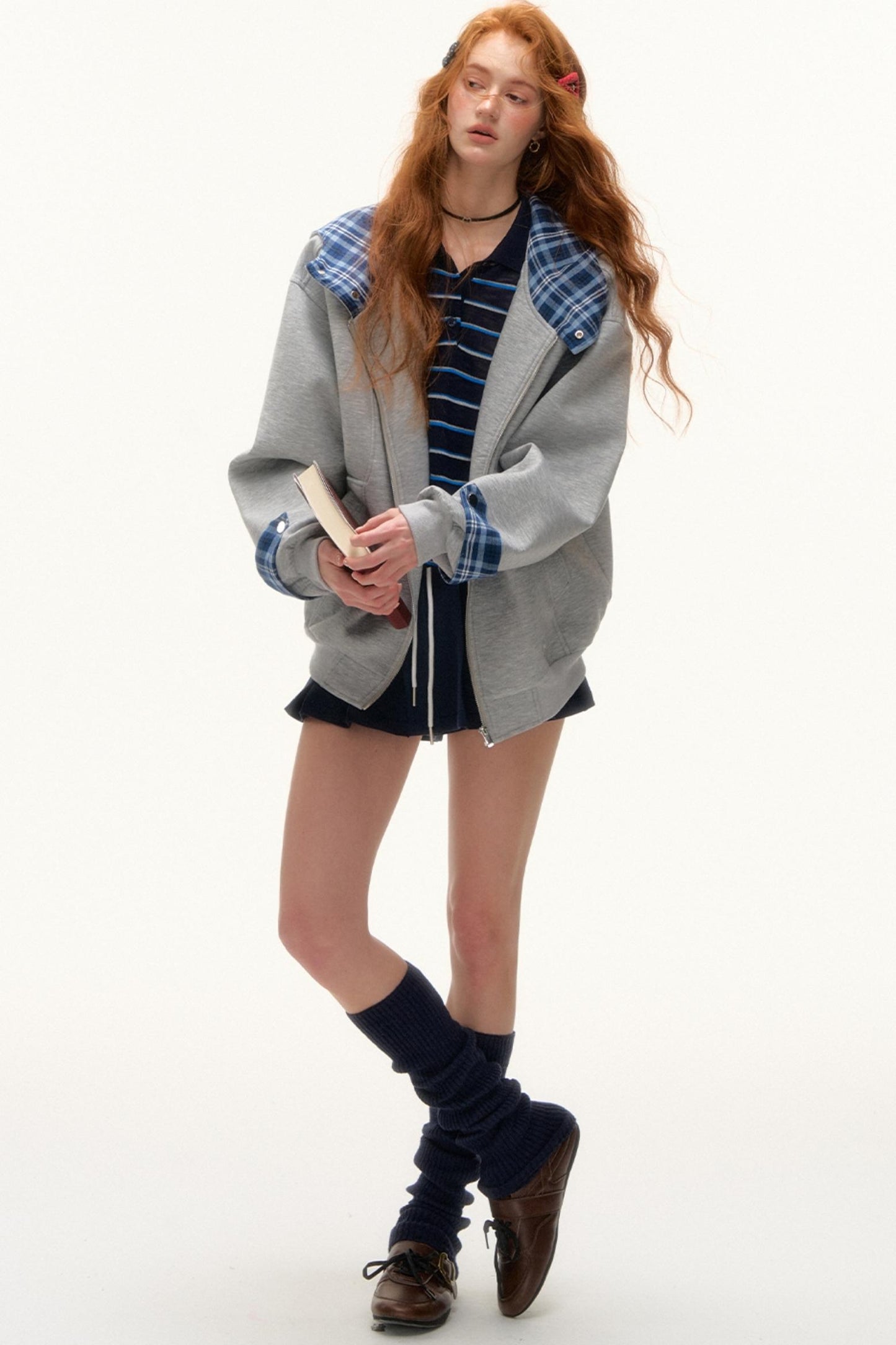 Inner Jean Contrast Jacket Set-Up