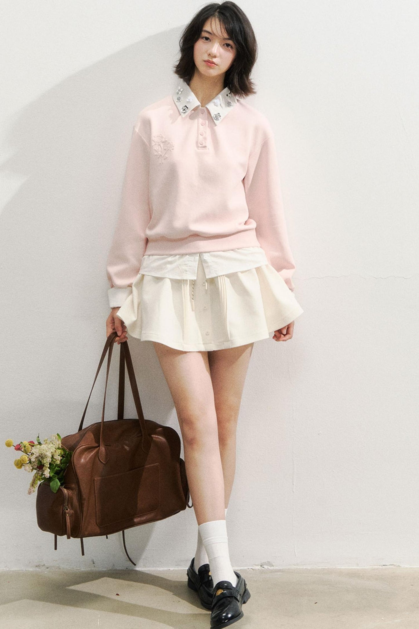 Rose Rhinestone Sweatshirt