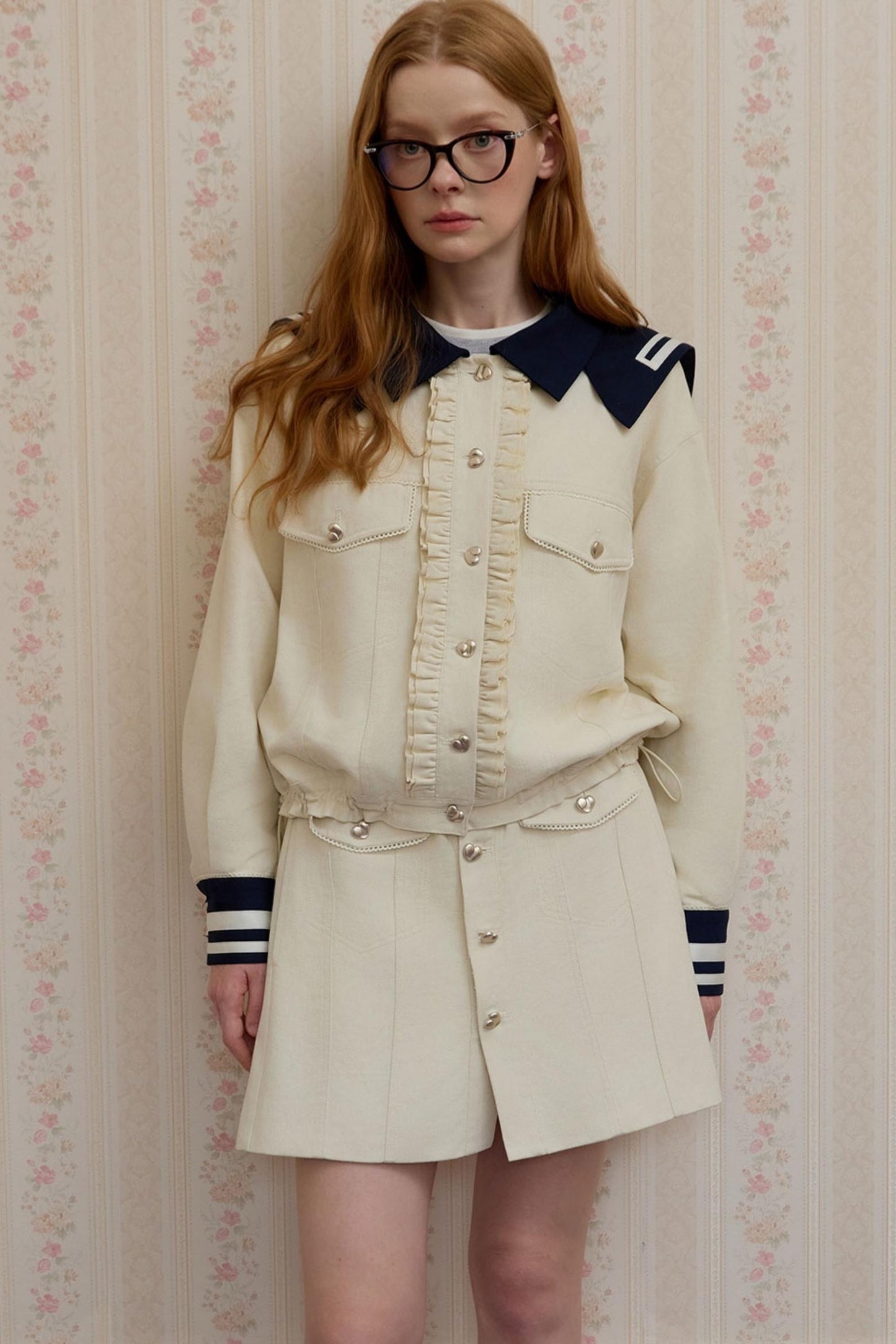 Navy Fashioned Jacket Set-Up