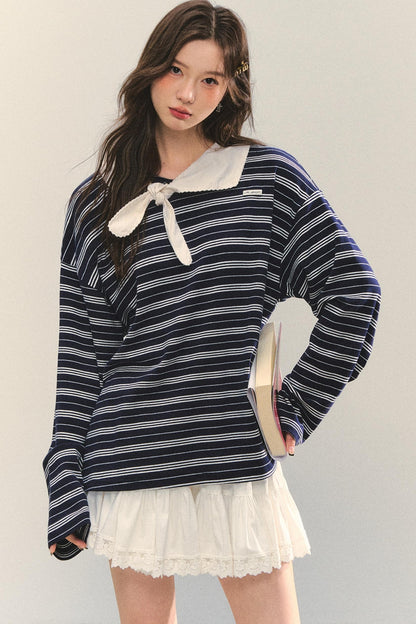 Striped Long Sleeve Top