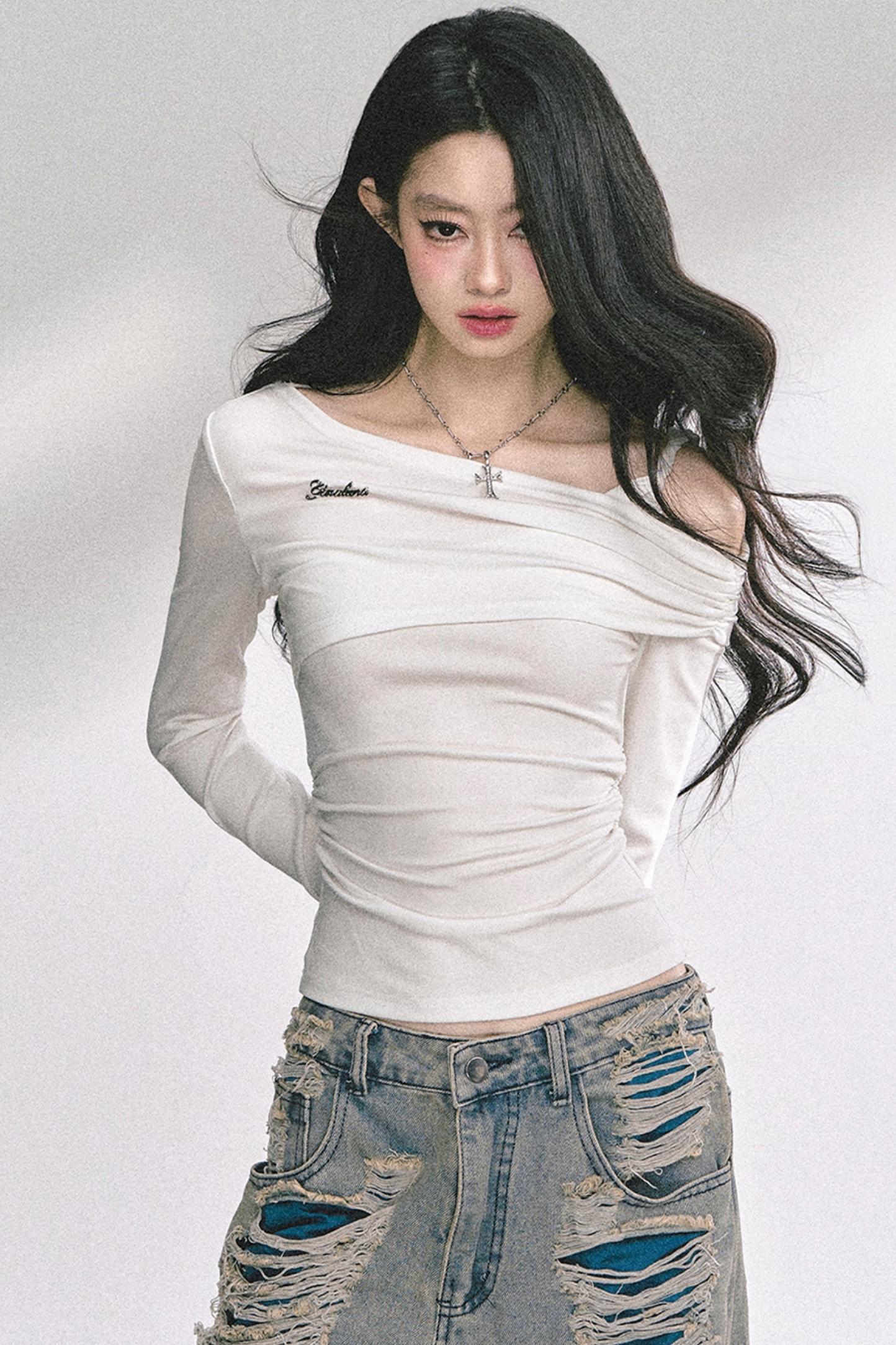 Autumn Lace Shoulder Top